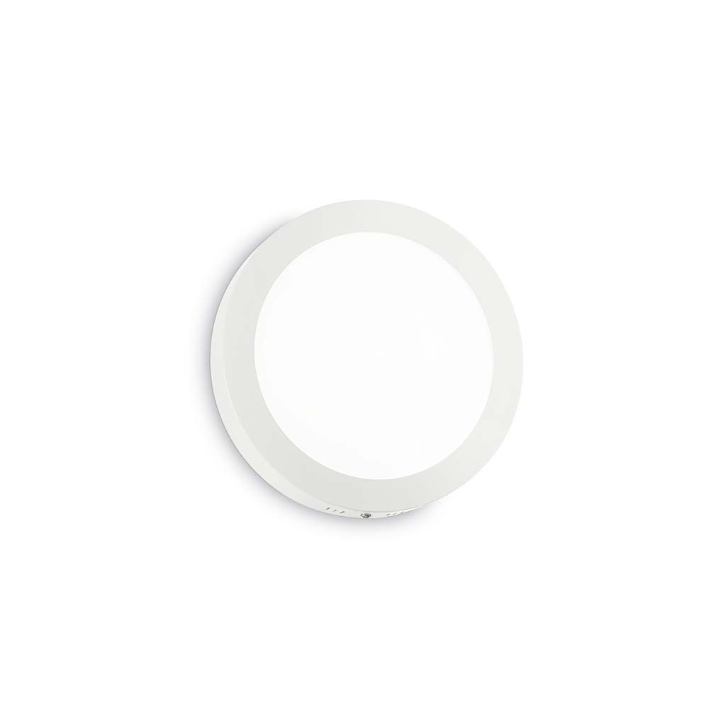 Wandleuchte Universal 18W Rund Weiß in elegantem Design für eine moderne Raumbeleuchtung.
