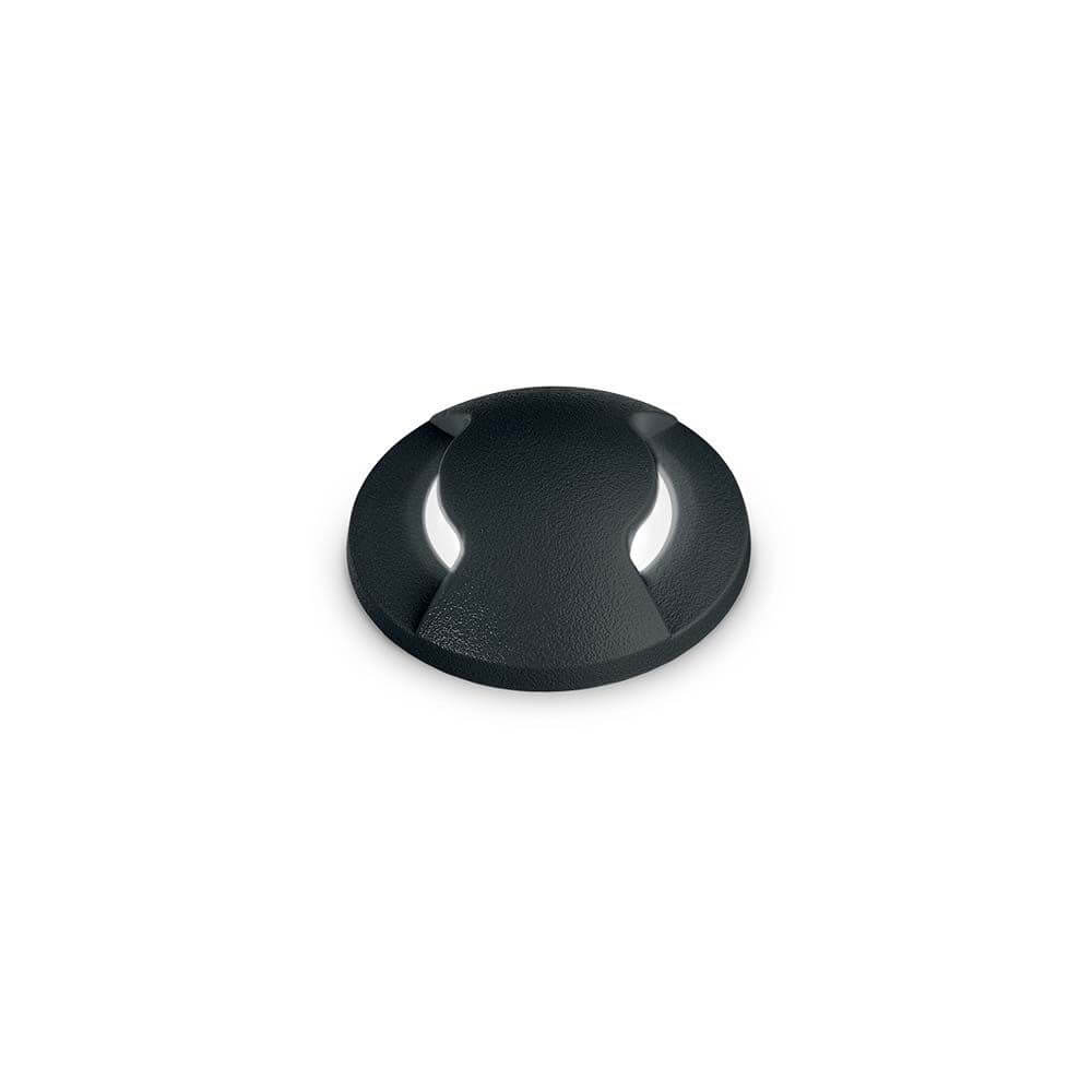 Way Boden Einbauleuchte IP67 in schwarzem Design, ideal für Außenbereiche und wasserdicht.