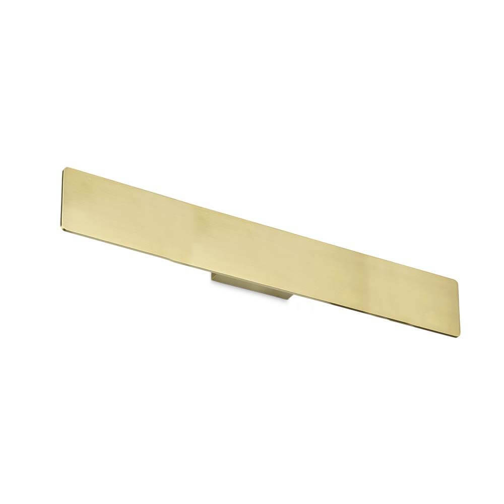 Zig Zag LED Wandlampe 75cm Metall in einem modernen Design aus Metall in Goldoptik.