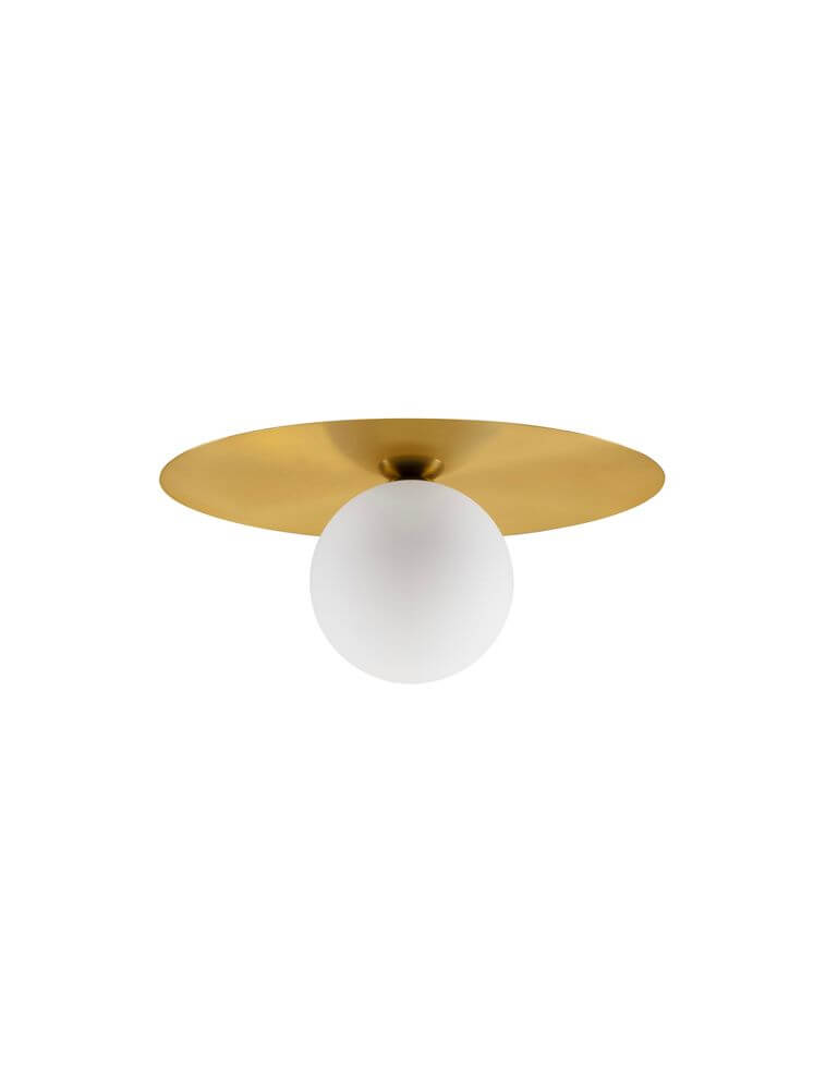 Indigo Deckenleuchte Gold, Weiß mit modernem Design und glamourösem Gold-Unterton für stilvolle Räume.