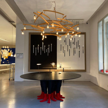 Ingo Maurer Flying Flames Element LED moderne Designer-Hängeleuchte mit realistischem Flammeneffekt