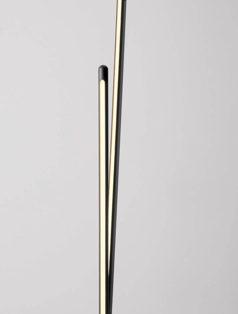 Intec LED Stehlampe H 184cm 2-flammig 3000K mit modernem Design und warmem Licht