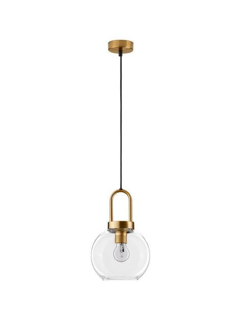 Lampa wiszącego Irvine Ø 20 cm złota, przezroczystość