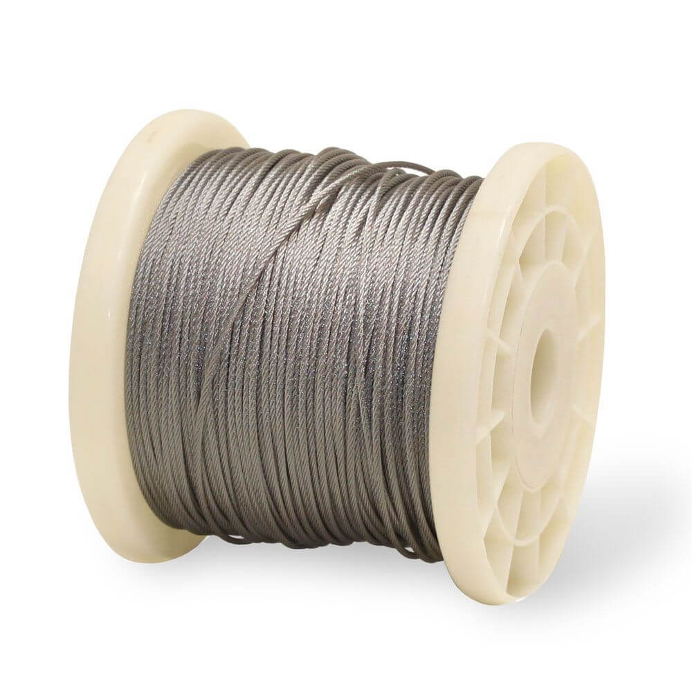 Isoliertes Koaxialkabel 2 x 0, 7mm 1 Meter auf einer Spule, geeignet für Lampenverlängerung.