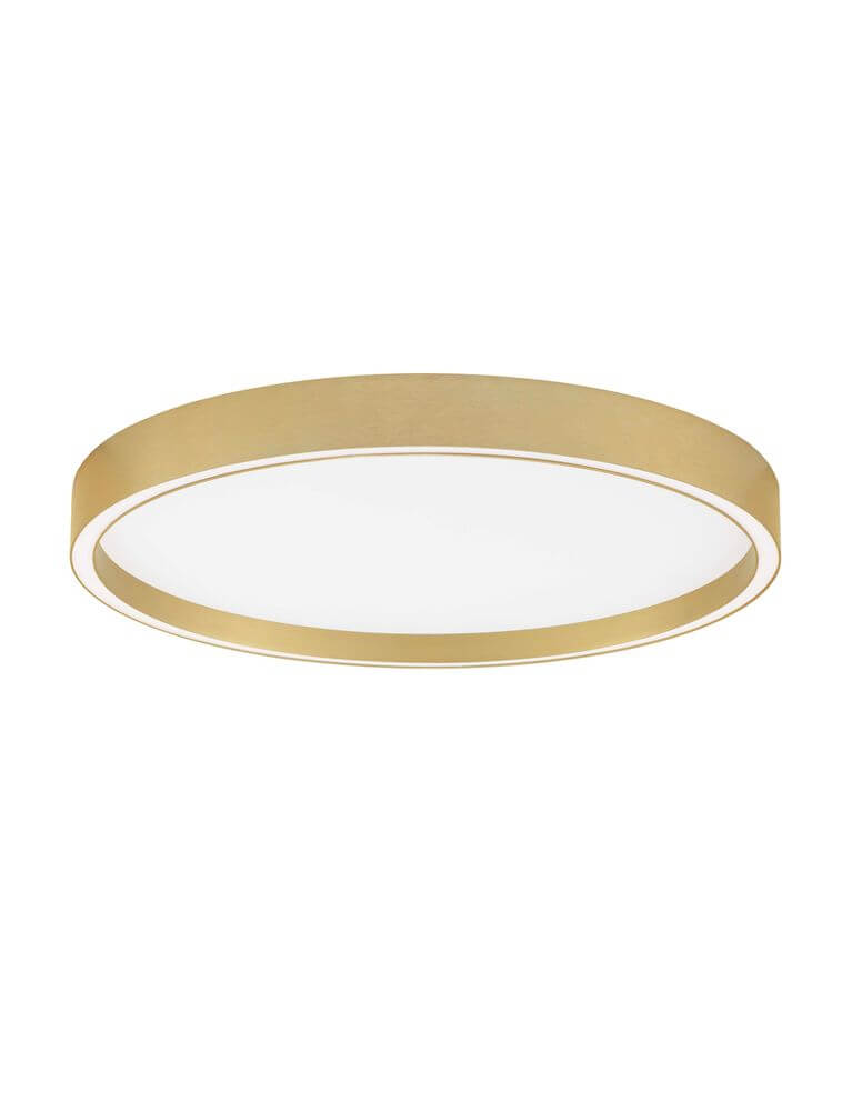 Istos Deckenleuchte Ø 50cm 2700, 3000K in elegantem Goldton mit schlanker Silhouette.