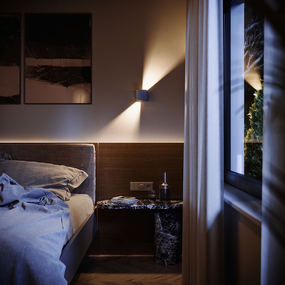 s.luce Ixa LED-seinävalaisin säädettävä kulma sisä- ja ulkotiloissa IP44