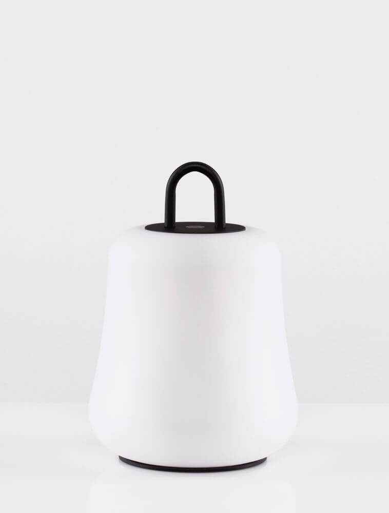 Jigra LED Außenstehleuchte 3000K Schwarz IP54 – moderne Tischleuchte mit elegantem Design aus Acryl und Aluminium.