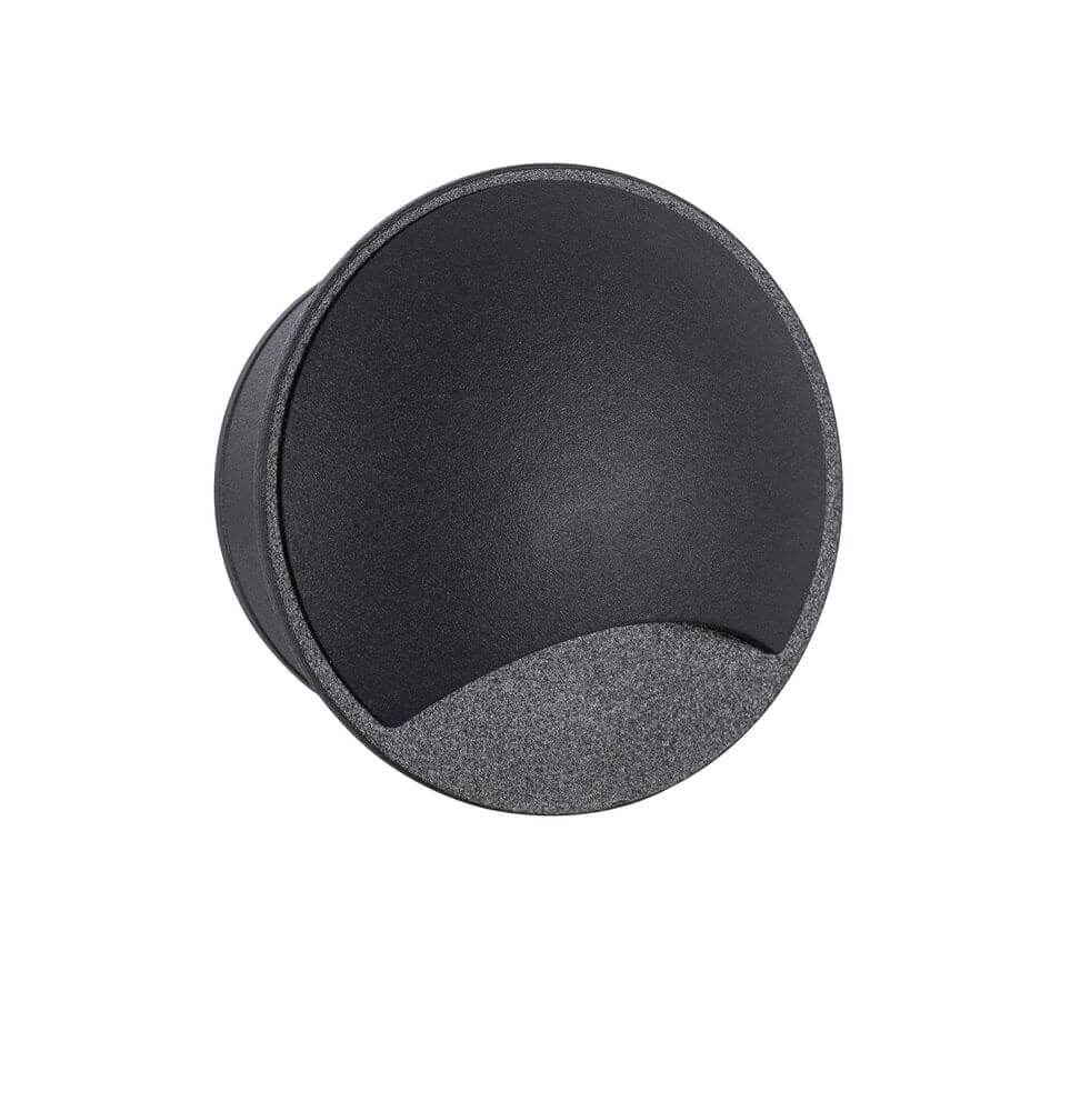 Joya LED Außenwandeinbauleuchte Up 3000K Schwarz IP65 - stilvolle und robuste Einbaulampe für den Außenbereich.