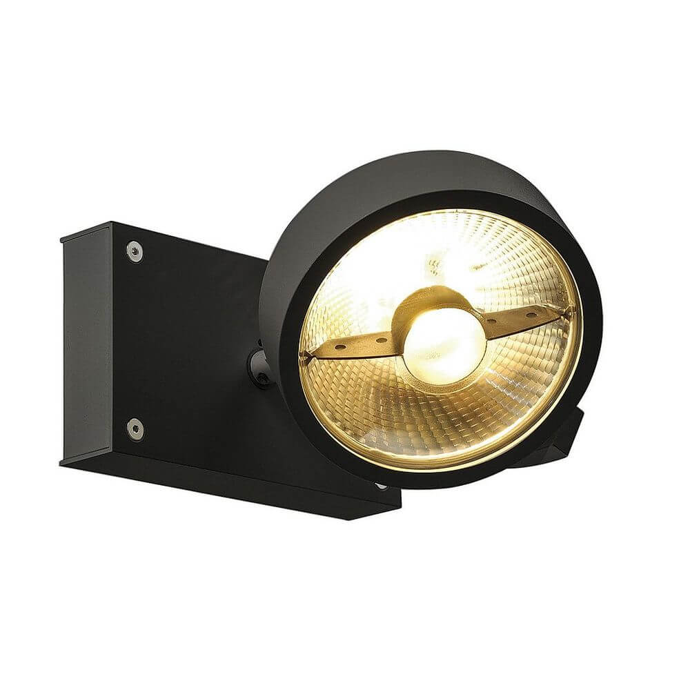 Kalu 1 QPAR Deckenleuchte schwarz ES111 max. 75W mit dimmbarem Leuchtenkopf für Halogen oder LED QPAR111.