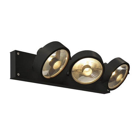 KALU 3 QPAR111 vegg- og taklampe svart maks. 75W