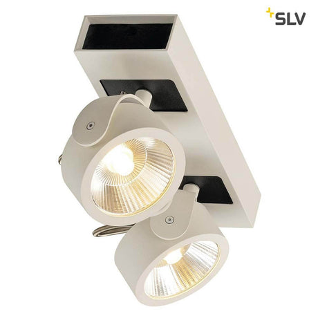 Kalu LED 2 Wand- & Deckenleuchte Weiß, Schwarz 3000K mit dimmbaren Hochleistungs-LEDs.