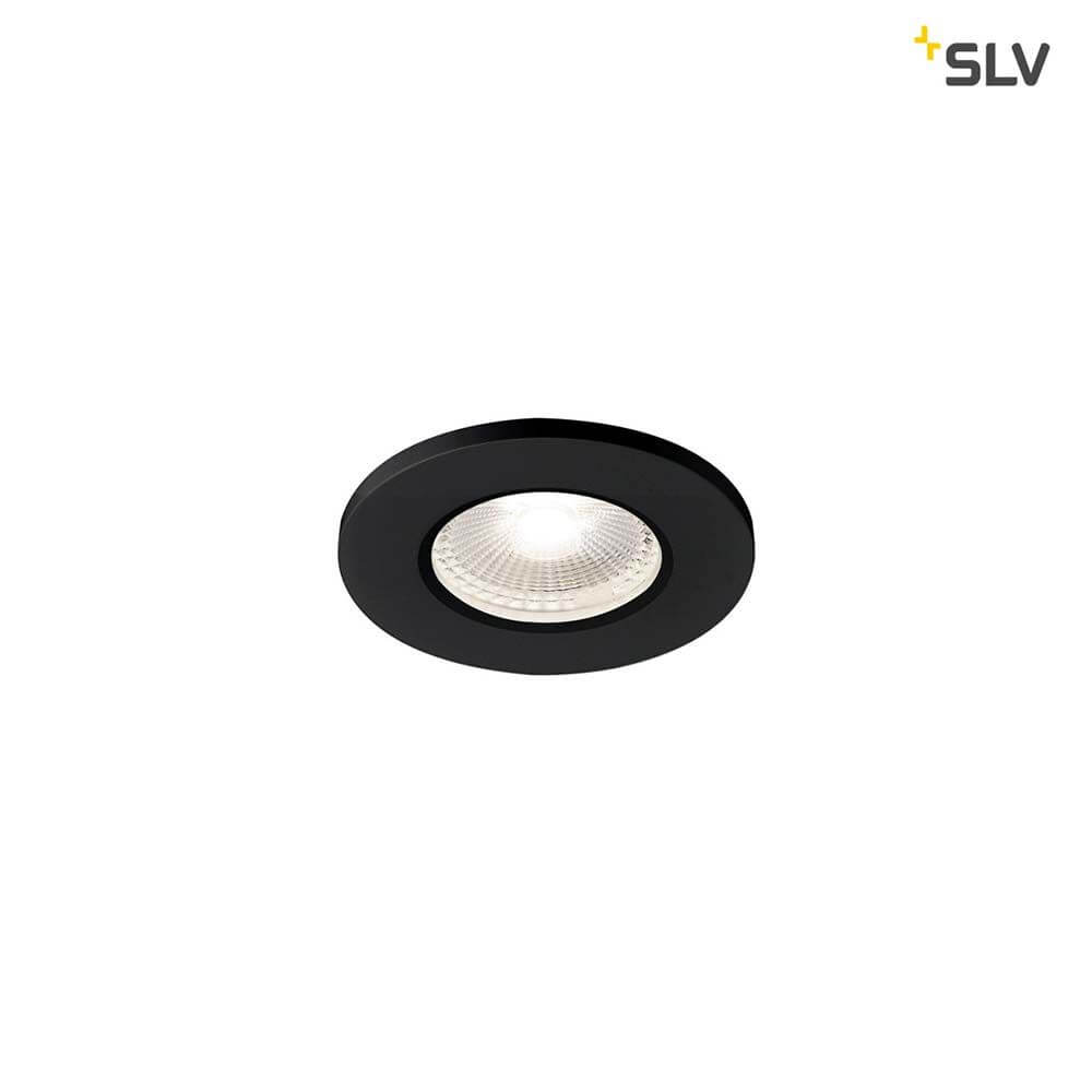 Kamuela Eco LED Fire-Rated Deckeneinbauleuchte Schwarz 4000K IP65 für den Innenbereich
