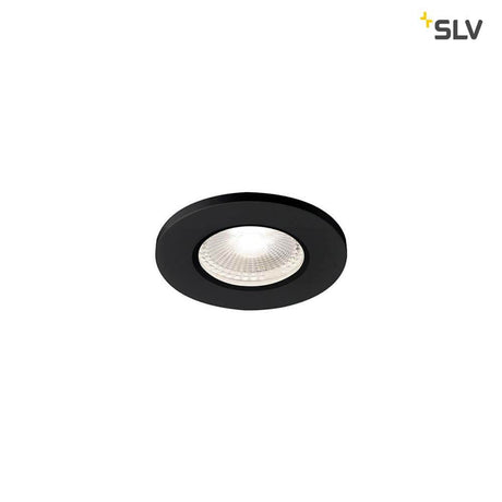 Kamuela Eco LED Fire-Rated recessed ceiling light Black 4000K IP65 for indoor use