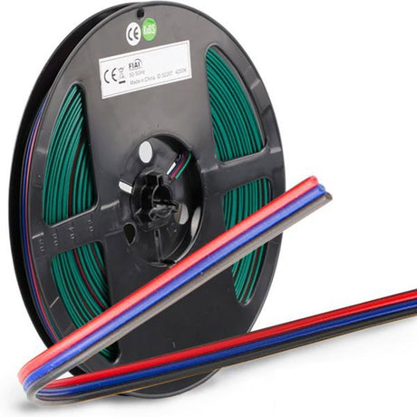 Kabel CCT 10m Rolle 3-polig 0,75mm² auf Spule mit rot, blau, schwarz Kennzeichnung.