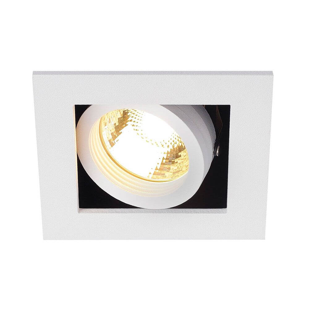 Kadux 1 GU10 Downlight eckig Weiß max. 50W - moderne Einbauleuchte in ansprechender Optik.