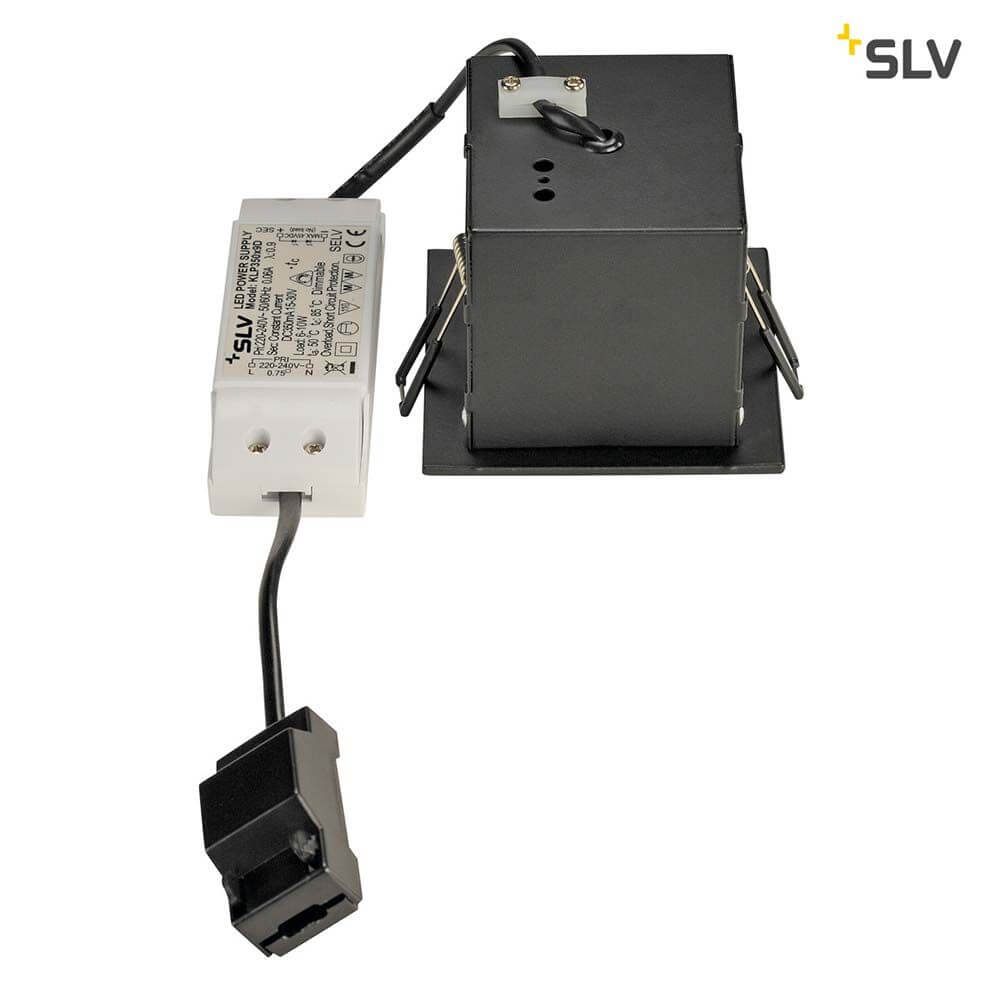 Kadux LED Single DL Set Schwarz 38° 3000K inkl. Treiber für optimale Beleuchtungseinstellungen.