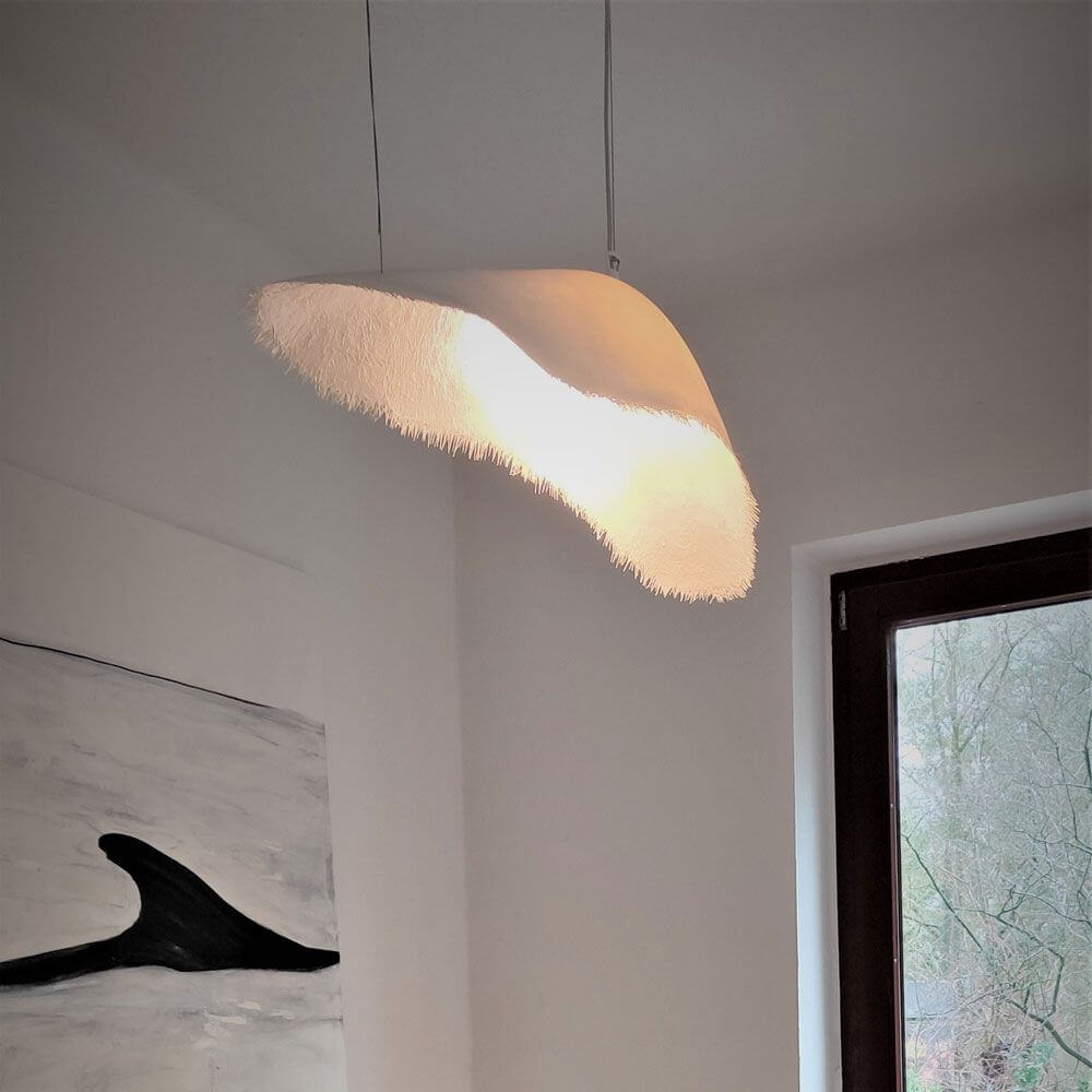 Karman Moby Dick Pendelleuchte Fransig klein