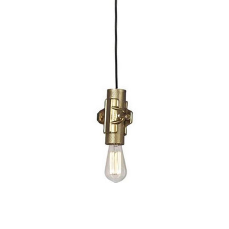 Karman Nando hængelampe 15cm i guld, industrielt look med klare former og detaljeret design.