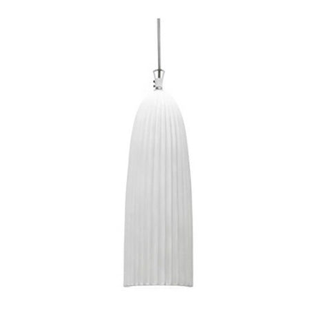Elegant Karman Sahara pendellampe i hvitt med rettlinjet design for stilfull rominnredning.