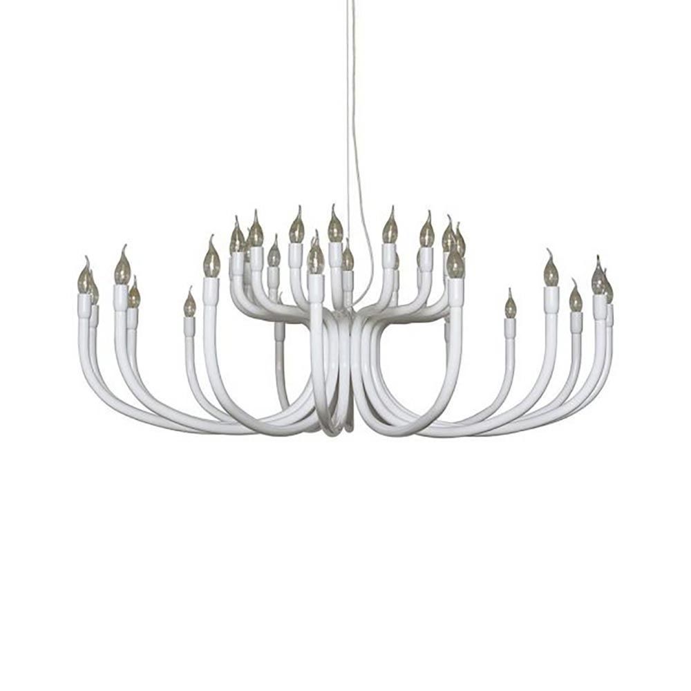 Karman Snoob Kronleuchter in Weiß, Ø 73cm, modernes Design für stilvolle Wohnräume.