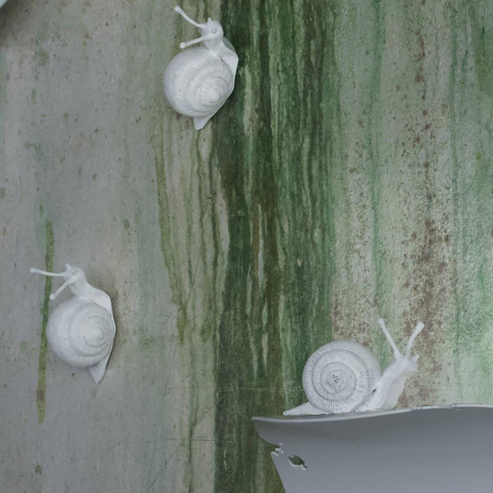 Karman Va-Lentina Schnecke, optionale Schnecke aus Keramik für die Karman Wandleuchte Va-Lentina.