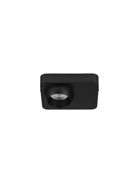 Plafonnier Kedros LED 3000K en noir au design moderne pour le couloir de Nova Luce.