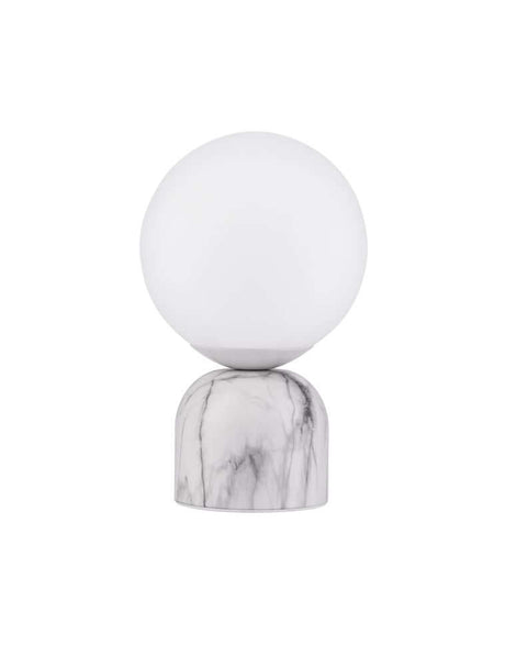 Lámpara de mesa de kenio blanco