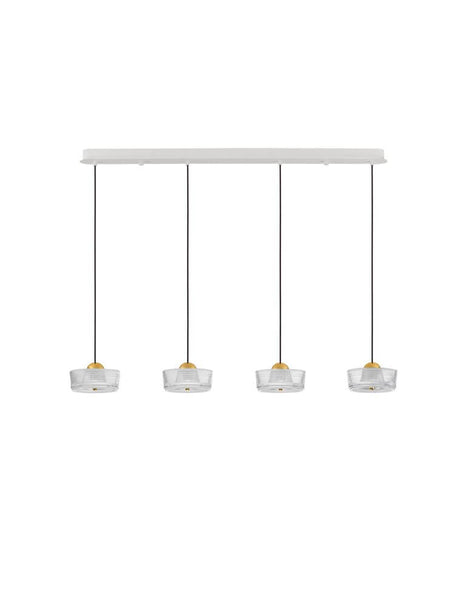 Keros LED-riipuslamppu 4-Flame 3000K Gold