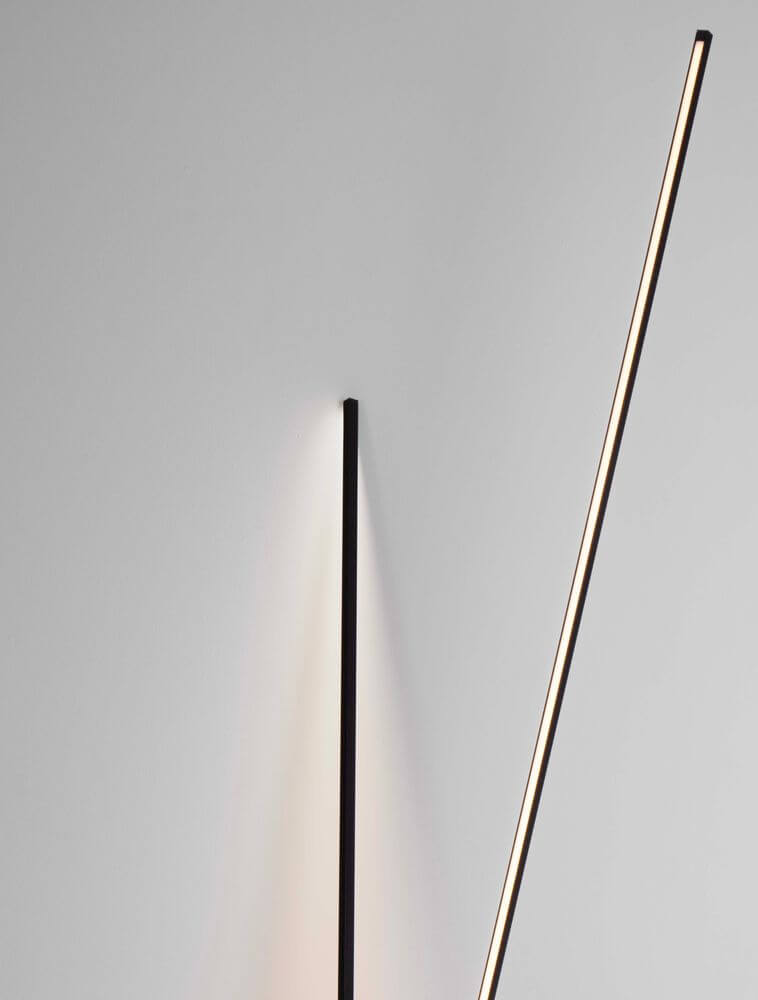 Kimolia LED Stehlampe 2-flammig Ø 22cm 3000K, moderne Beleuchtung mit schlankem Design.