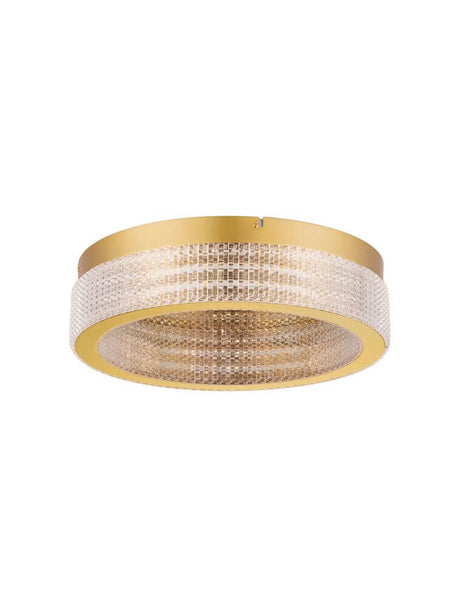Kinara Deckenleuchte 3000K in Gold mit kristallinem Design für elegantes Ambiente.