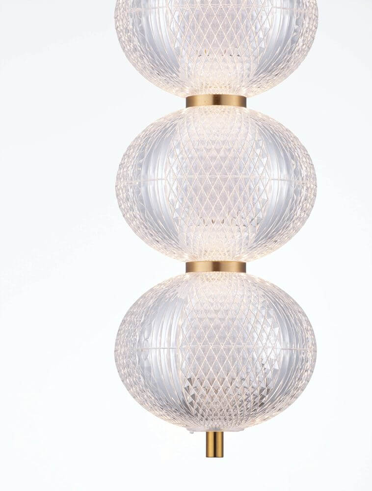 Klelia Pendelleuchte 5-flammig Ø 15cm 3000K Gold
