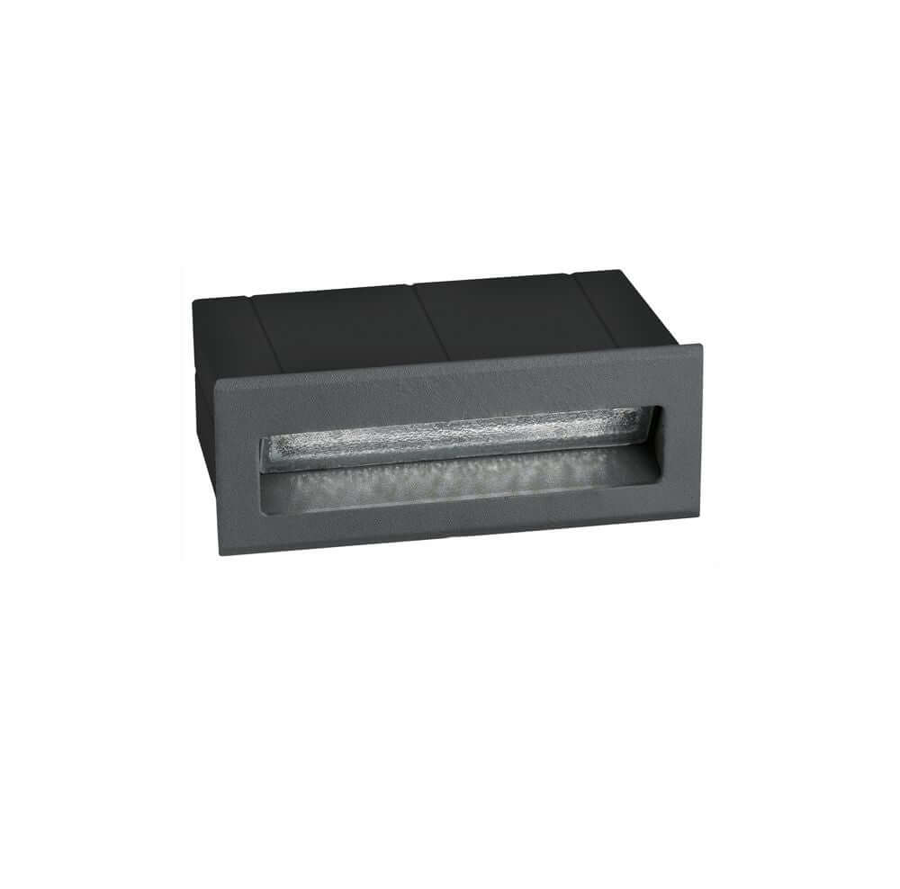 Krypton LED Außenwandeinbauleuchte 13,5 cm Lichtauslass Hor. Slot IP54 in modernem Design.