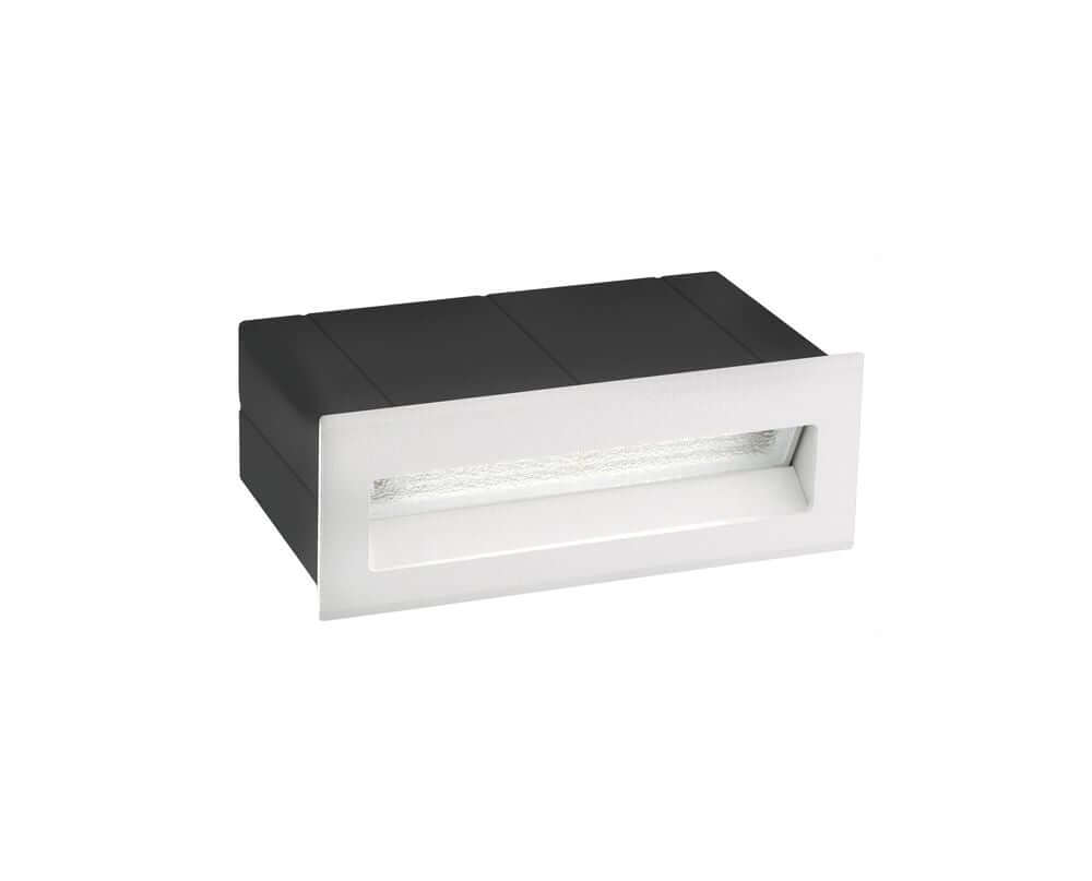 Krypton LED Außenwandeinbauleuchte 13,5 cm Lichtauslass Hor. Slot IP54 in modernem Design