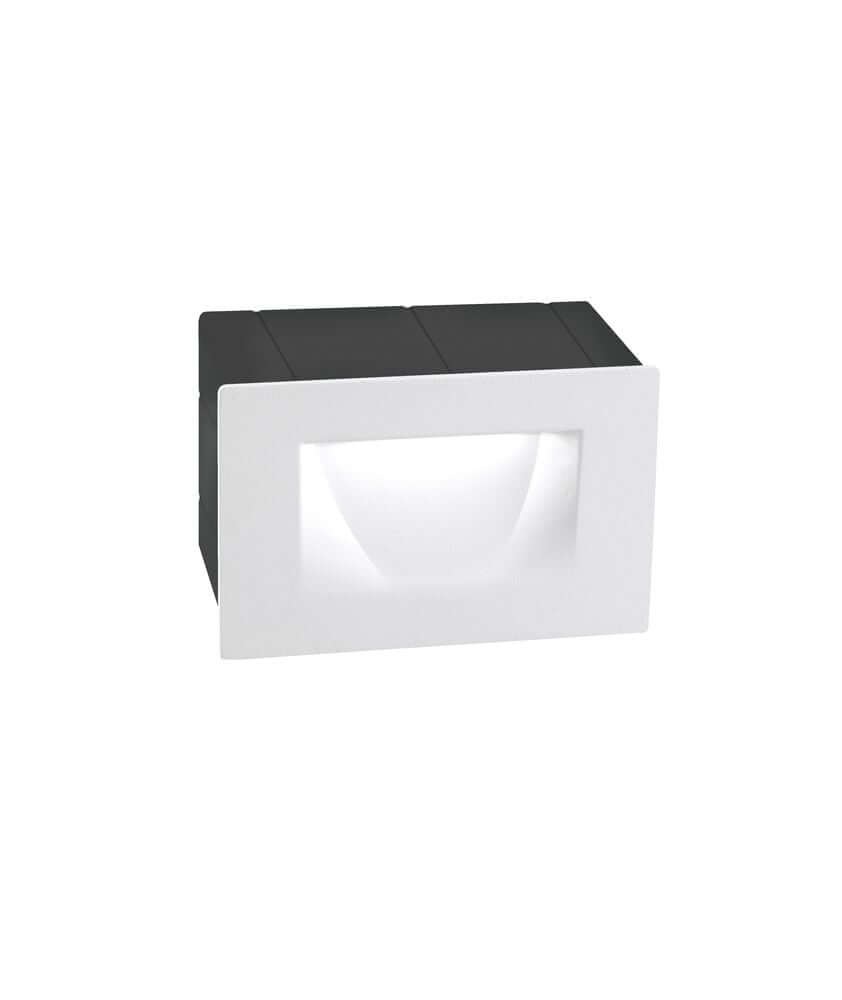 Krypton LED Außenwandeinbauleuchte Lichtauslass Kegel 3000K IP54 in modernem Design für effektive Beleuchtung.