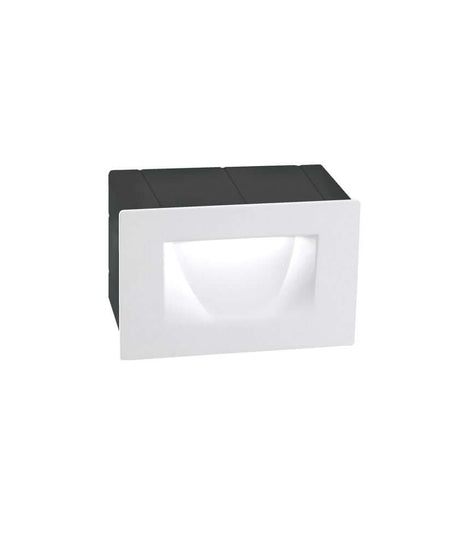 Krypton LED Außenwandeinbauleuchte Lichtauslass Kegel 3000K IP54 in modernem Design für effektive Beleuchtung.