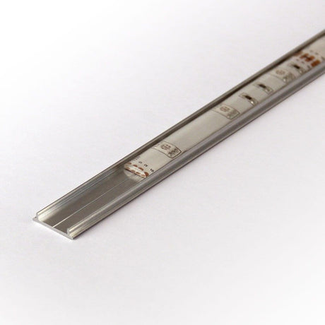 XL-Kühlprofil 200cm Aluminium Roh für LED-Strips, silbernes Aluminiumprofil für sauberen LED-Strip-Einbau