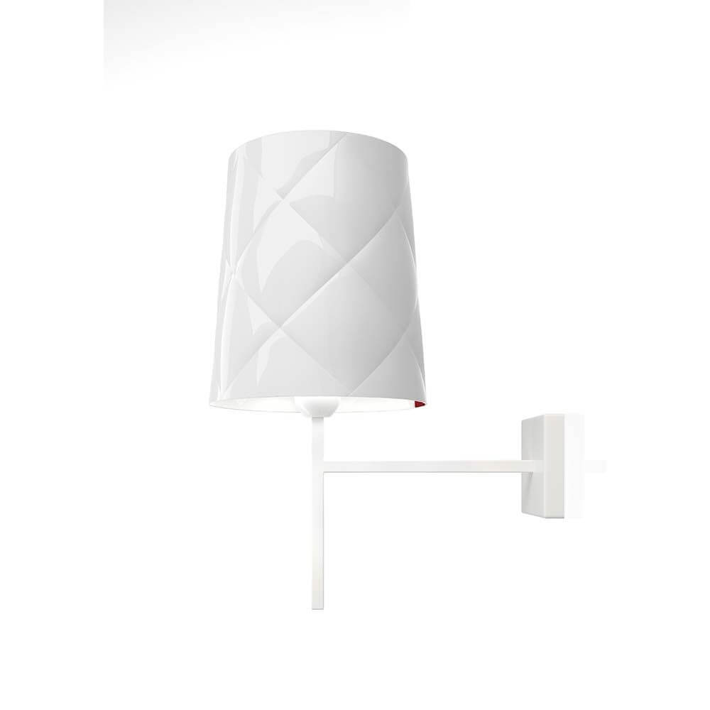 Kundalini Bett- & Wandleuchte New York Glänzend mit modernem Design in Weiß.