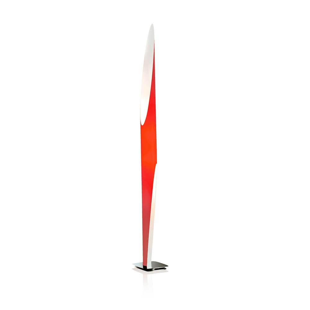 Kundalini Design-Stehlampe Shakti 200cm mit Dimmer in schlichter, eleganter Form und dimmbaren Glühlampen.