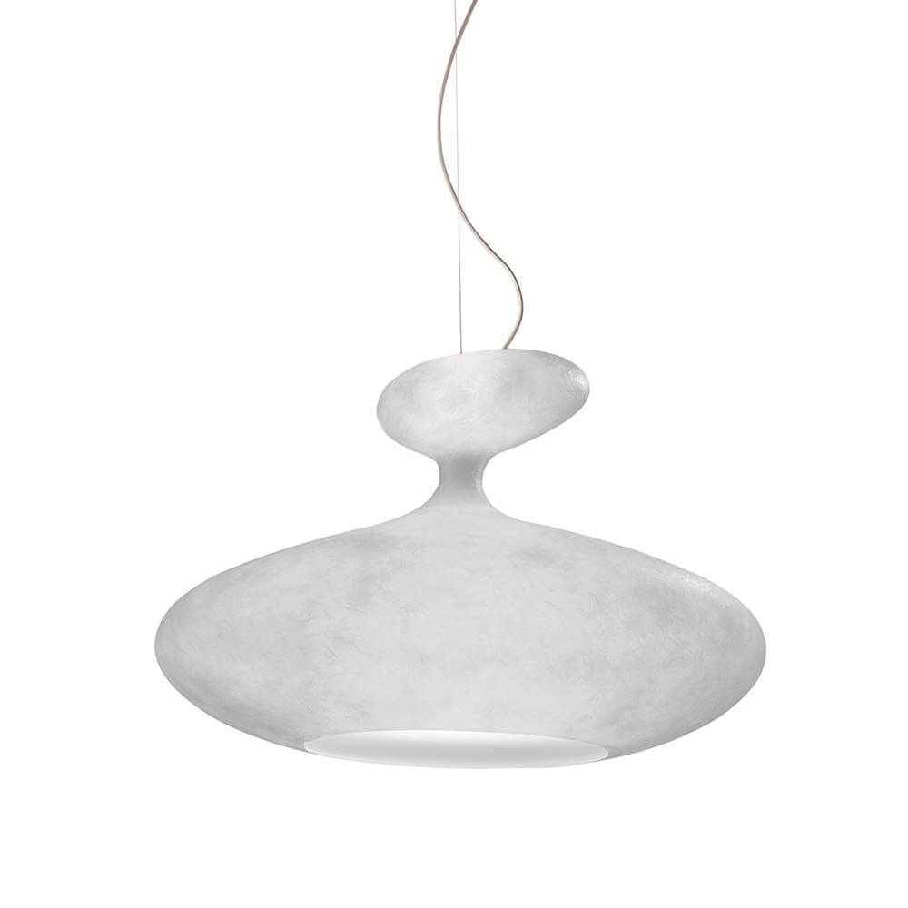 Kundalini Hängelampe E.T.A Sat Giant Ø 160cm Fiberglas in elegantem Design, handgemacht aus ökologischem Fiberglas.