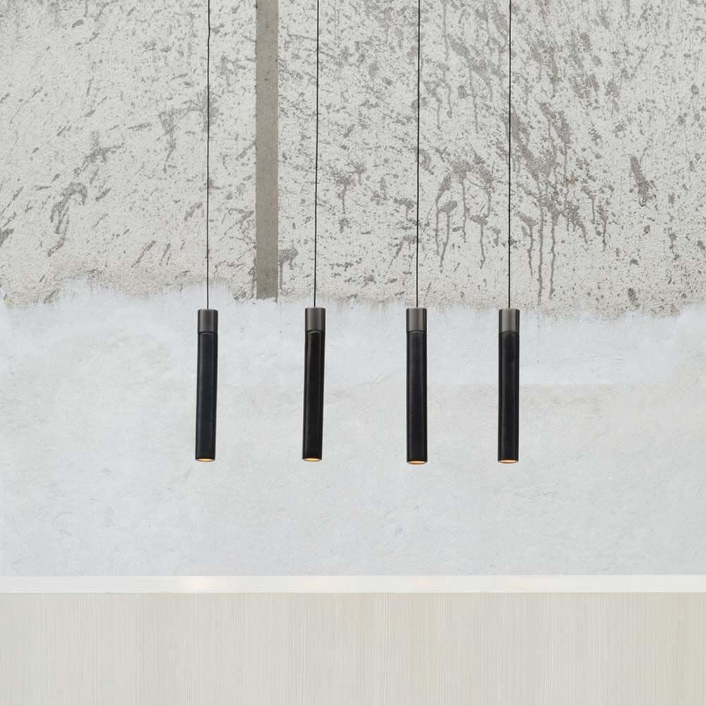 Kundalini Keramik LED Pendelleuchte Minimal Dimmbar – moderne, elegante Lichtquelle in Barro Negro.