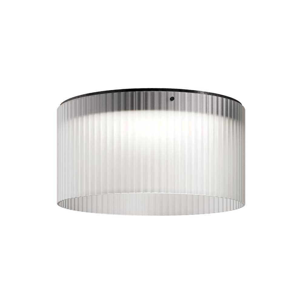 Kundalini LED Deckenlampe Giass Ø 50cm Dimmbar in elegantem, vintage Design mit klaren Glasierelementen.