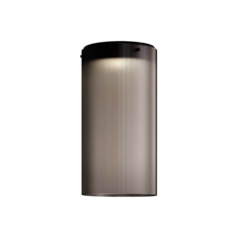 Kundalini LED Deckenleuchte Giass Ø 25cm Dimmbar mit vintage-schwarzem Design und eleganten Lichtreflexionen.