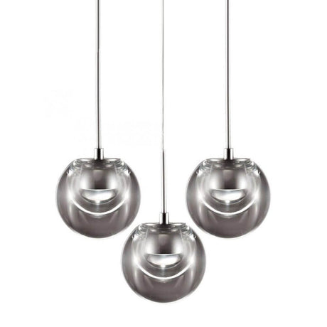 Kundalini LED Hängelampe Dew 3 Ø 25cm Dimmbar - Drei hängende Lampen in modernem Design.