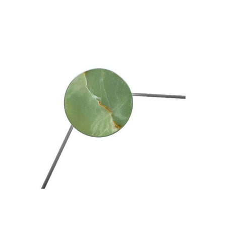 Kundalini LED-Wandleuchte Azou 3-flammig Dimmbar mit grünem Marmor-Lampenschirm in modernem Design.