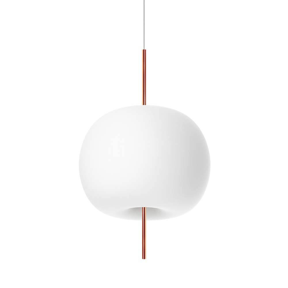 Kundalini Opalglas Hängelampe Kushi Ø 33cm in runder Form und einzigartigem Design.