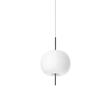 Kundalini Opalglas Pendelleuchte Kushi Ø 16cm in runder Form und weichem Design, stylische Beleuchtung für jeden Raum.