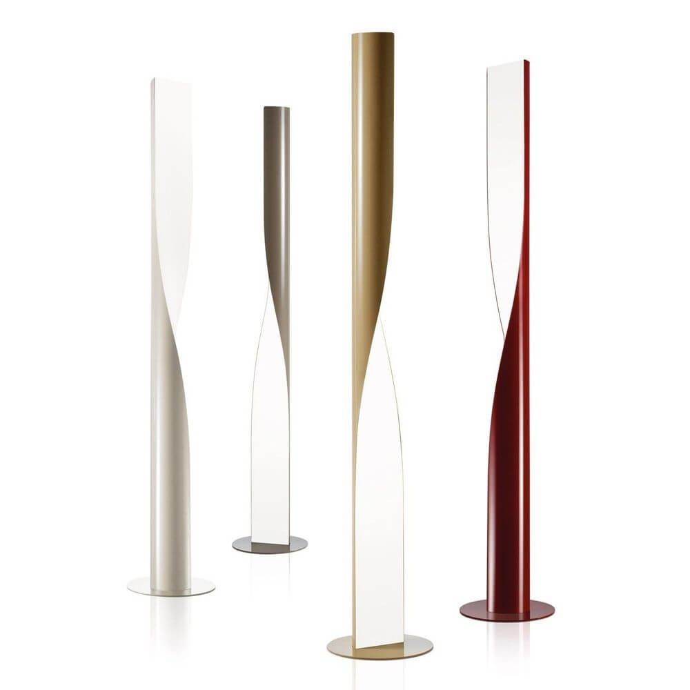 Kundalini Stehleuchte Evita 190cm Dimmbar in verschiedenen Farben und Formen, elegante Designlampen für stilvolle Innenräume.