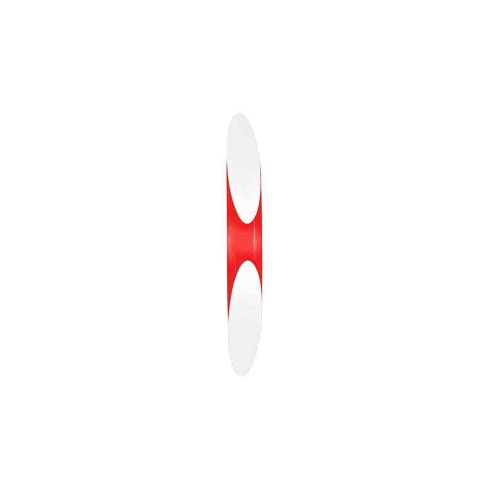 Kundalini Wandlampe Shakti Up & Down 80cm mit eleganter, minimalistischer Form in Rot und Weiß.