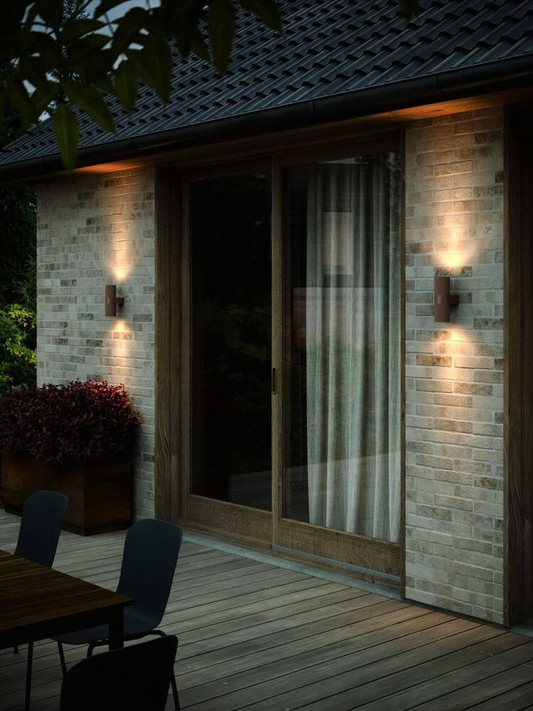 Lampada da parete con ondulazione Kyklop IP54