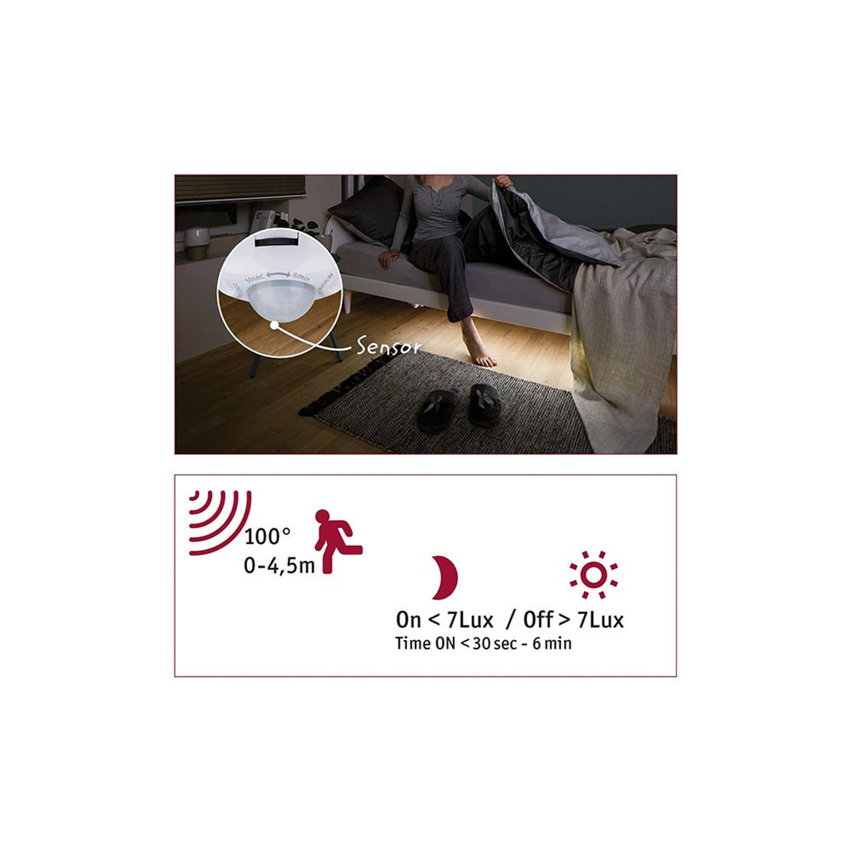 LED 250 LED Sensor Strip Night Comfort Basis-Set 1m